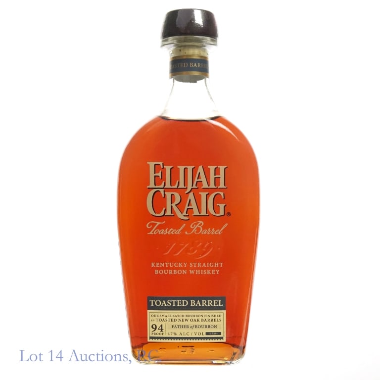 Elijah Craig Toasted Barrel Bourbon: Elijah Craig Toasted Barrel Bourbon, 94 Proof, 750 ml.