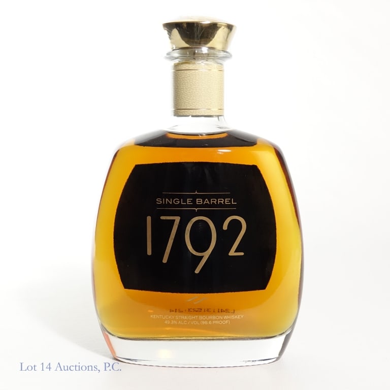 1792 Single Barrel Bourbon (2024): 1792 Single Barrel Bourbon (2024), 98.6 Proof, 750 ml