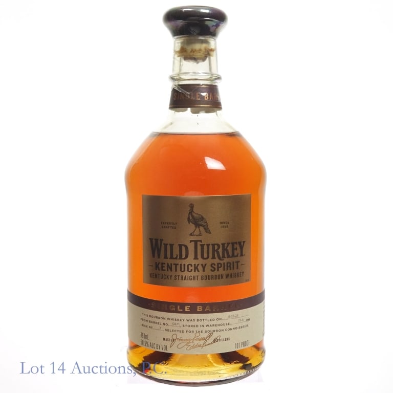 Wild Turkey Kentucky Spirit SB Bourbon (2023): Wild Turkey Kentucky Spirit Single Barrel Bourbon (2023), 101 Proof, 750 ml, Bottled: 08-03-23, Barrel #471.