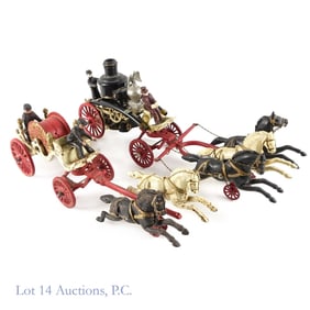 Cast Iron Fire Engines, Late 19th C. (2)