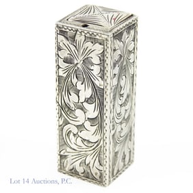 Silver (.800) Lipstick Case - 1950s / 60s Italy