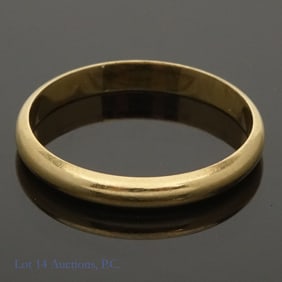 14K Y Gold Keepsake Wedding Band