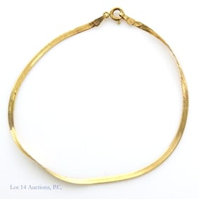 14K Y Gold Serpentine Bracelet