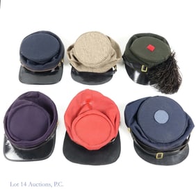 U.S. Civil War Reenactor Kepi Caps (6)