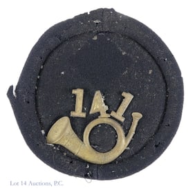 Civil War 141st Infantry (IL?) Kepi Top Section