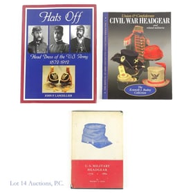 U.S. Military Headgear Reference Books, 3, 1 Sgnd.