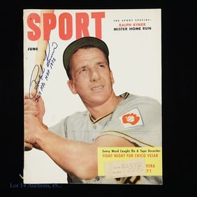 Ralph Kiner Signed 1952 Sport Magazine