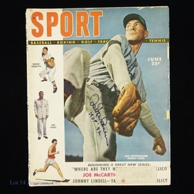 Hal Newhouser Signed 1949 Sport Magazine
