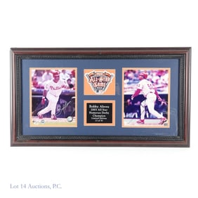 Bobby Abreu Multi-Signed 2005 AS Display (PSA/DNA)