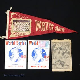 1959 Chicago White Sox WS Pennant Program Ticket