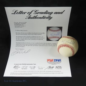 Mike Marshall Signed OL Baseball (PSA/DNA COA)