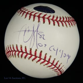 CC Sabathia Signed OML Baseball (Inkredibles COA)