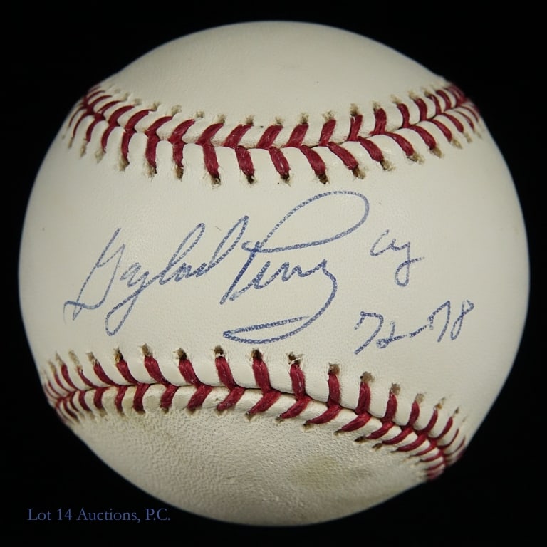 Gaylord Perry Signed OML Baseball (Tri-Star COA): Gaylord Perry Autographed Allen H. Selig Official Major League Baseball (Tri-Star COA). Please see images for details regarding condition.
