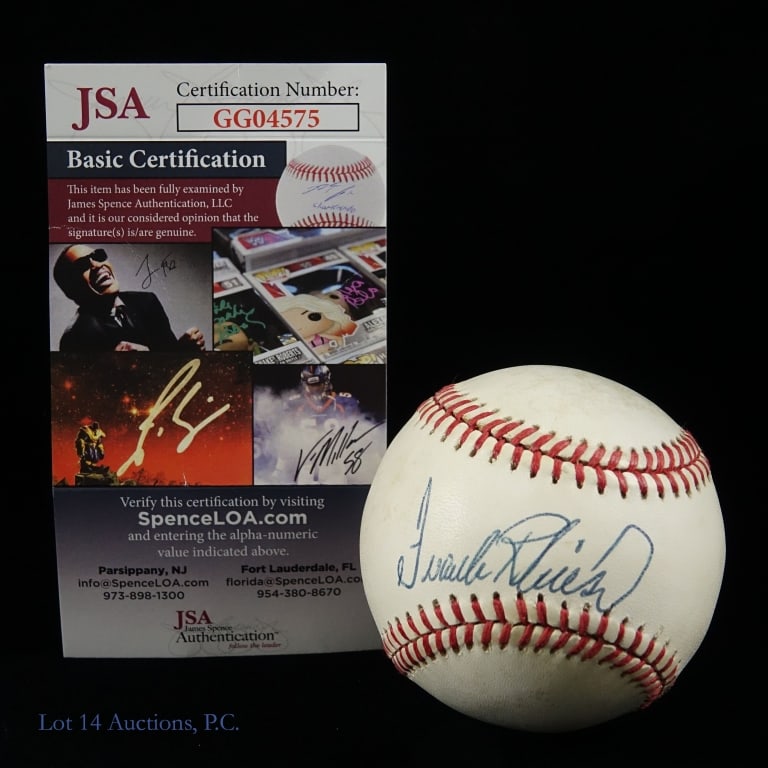 Frank Robinson Signed OAL Baseball (JSA COA): Frank Robinson Autographed Bobby Brown Official American League Baseball (JSA Certification: GG04575). Please see images for details regarding condition.