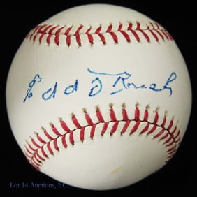 Edd Roush Signed MacGregor MPB Baseball