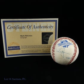 Mark McGwire Signed OWS Baseball (Steiner/MLB COA)