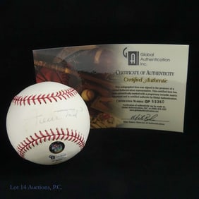 Willie Mays Signed OML Baseball (GAI COA)