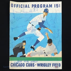 Roberto Clemente Signed Cubs Program (PSA/DNA)