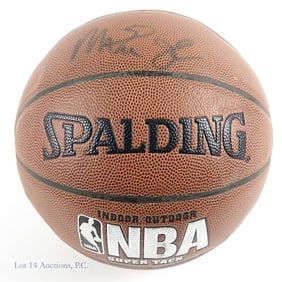 Magic Johnson Signed Spalding Basketball (GAI COA)
