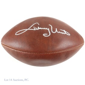 Johnny Unitas Signed Wilson Football (PSA/DNA COA)