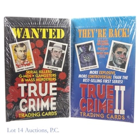 True Crime Trading Cards I & II Sealed Boxes (2)