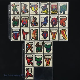 1975 Comic Book Heroes Stickers Cards (25)