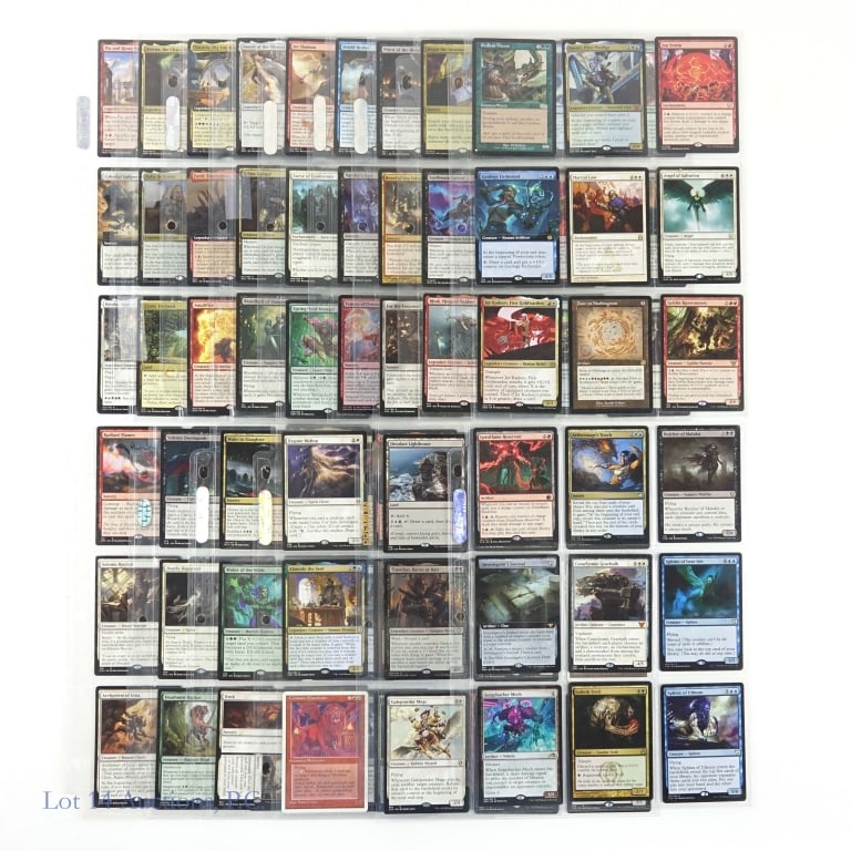 Magic The Gathering (MTG) Trading Cards (135): Magic The Gathering (MTG) Trading Cards (135 Cards Total). Features (15) pages of cards that are exclusively mythic (orange-red / bronze) & Rare (gold). Also features some Legendary Creatures. The car