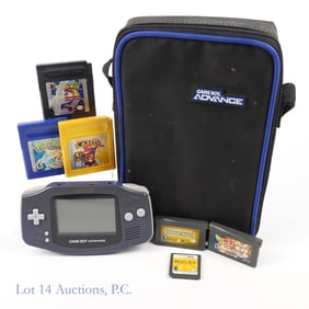 Nintendo GameBoy Advance Indigo System (6 Games)