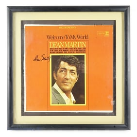 Dean Martin Signed Welcome To My World Vinyl LP