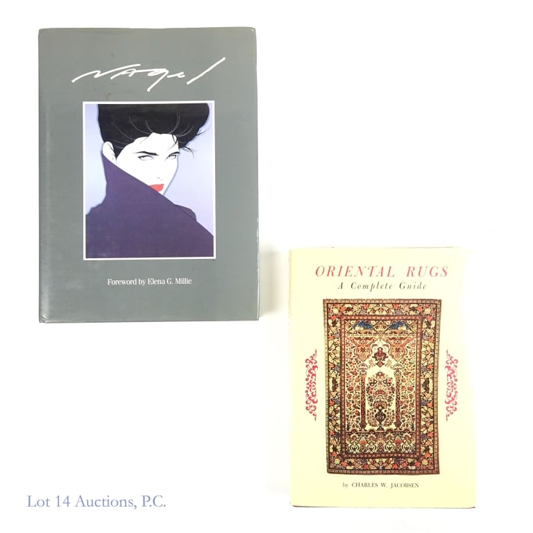 Artist & Oriental Rug Books Signed (2): Two (2) author signed artist and oriental rug books as follows: ---Charles W. Jacobsen, "A Complete Guide to Oriental Rugs" 8th edition - author wet signed 1968 Charles E. Tuttle Company (Rutland, Ver