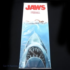 Jaws Pinball Stern Pinball 24X63 Display Banner