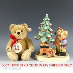 Goebel Hummel Wonder of Christmas & Steiff Bear (LOCAL / 3RD PARTY SHIPPING ONLY)