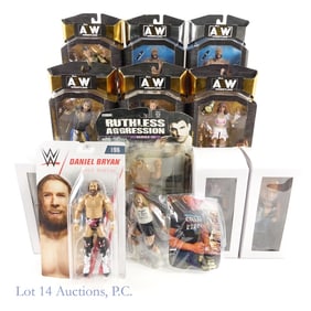 NIB WWE & AEW Wrestling Figures (12)