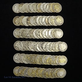USA 90%-Silver Barber & Mercury Dimes (80)