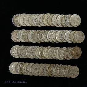 USA 90%-Silver Roosevelt Dimes (56)