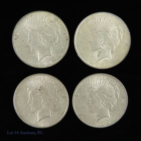 1922 USA 90%-Silver Peace Dollars - CH BU (4)