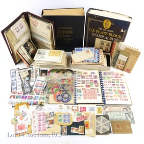 US & World Stamps Albums & Loose Stamps (500+)