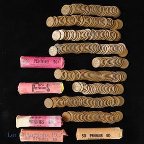 1936 - 1939 Lincoln Wheat Cents (625+)
