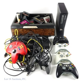 Xbox 360 Console / Atari Games / Controllers