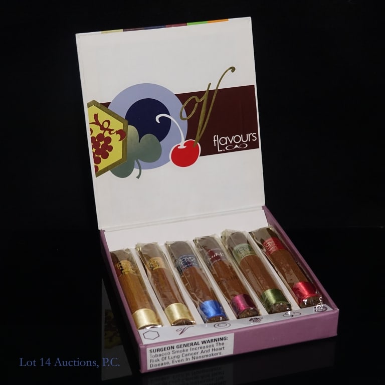 Flavors of Cao Cigars (Pack of 6): "Available in six different flavors and blends, the CAO Flavours premium cigars are a very unique cigar and appeal to all types of cigar enthusiasts." Flavors include: 1-Gold Honey mini cigarillo, 4"
