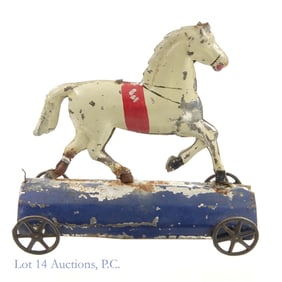 Tin Litho Horse Attributed to James Fallows
