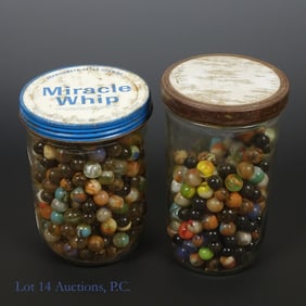 Marbles in Jars (est. 400+)
