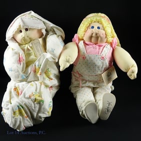 1985 Cabbage Patch Kids Dolls w/ Orig. Papers (2)