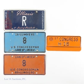 Illinois U.S. Congress License Plates (2 + 1 + 1)