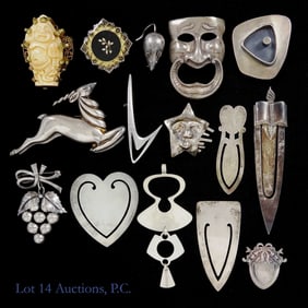 Sterling Silver Brooches, Pendants, Bookmarks