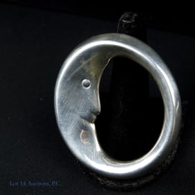 Tiffany & Co. Sterling Silver Moon Rattle Teething Ring