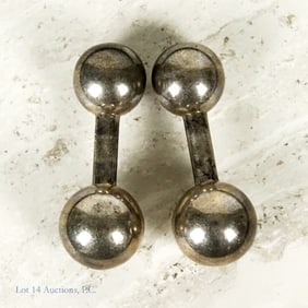Tiffany & Co. Sterling Silver Barbell Cufflinks