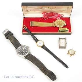 L. Rafael, Hamilton, R. Weil, Pallas Watches (5)