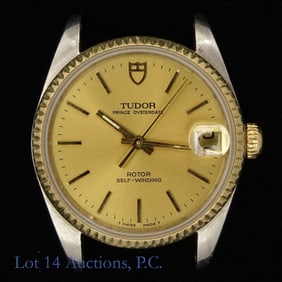 1995 Tudor Prince Oysterdate Two Tone Watch, Rolex