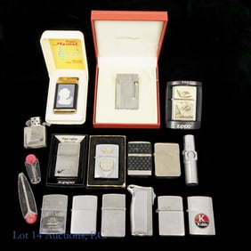 Lighters, S.T. Dupont (?) 007, MR-500, Zippo (14)
